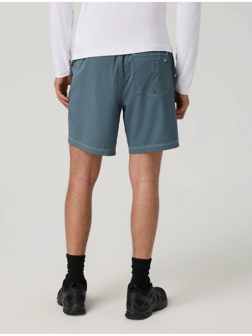 Vuori Kore Short Lined 7" Men's Swim Shorts Blue Size S Drawstring Pockets